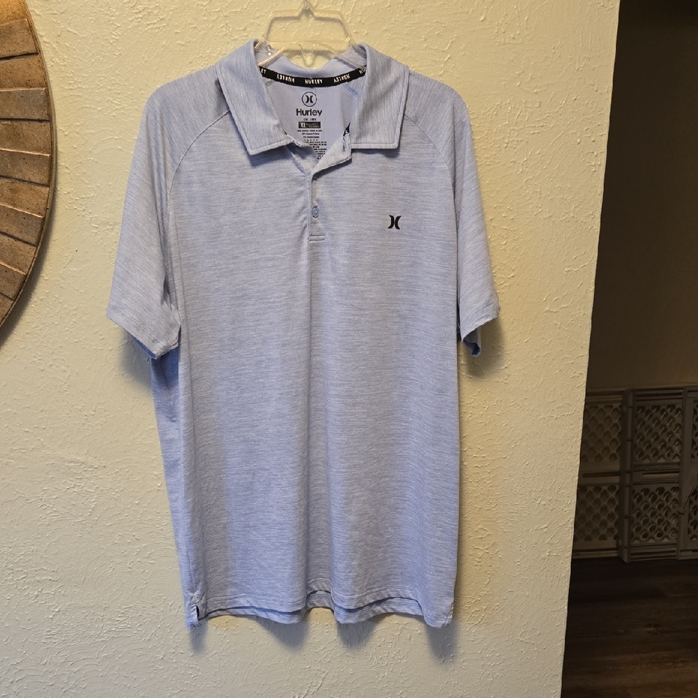 Hurley Men's Sky Blue Polo Shirt